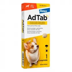 5,5-11 kg Antiparasitario masticable AdTab para perro 1 comprimido