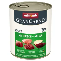Animonda GranCarno Original Adult 6 x 800 g - Ciervo y manzana