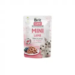 Brit care mini puppy filetes cordero en salsa latas para gato, Unidades 24 x 85 Gr