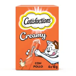 Catisfactions Creamy Pollo Snack cremoso para gatos 4 sobres x 10 g