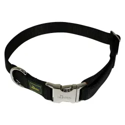 Collar Hunter Vario-Basic Alu-Strong negro para perros - L: 45 - 65 cm perímetro del cuello