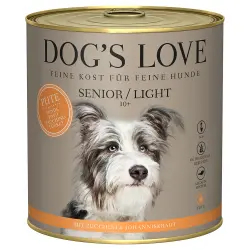 Dog's Love Senior/Light Pavo comida húmeda para perros - 6 x 800 g
