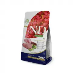 Farmina ND Cat Quinoa Grain free Weight management pienso para gatos, Peso 300 gr.