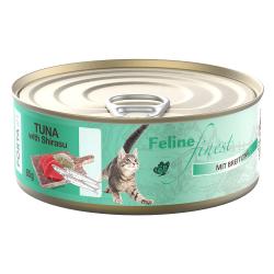 Feline Finest 6 x 85 g comida húmeda para gatos - Atún con espadín