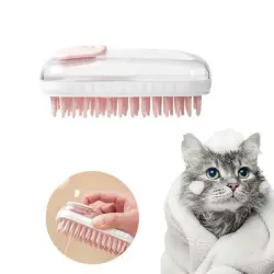 FurryFusion Cepillo de ducha para perros y gatos - Rosa