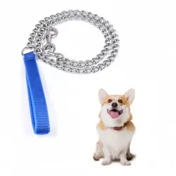 IntiMeg Correa de cadena para perros de 120 cm - Azul
