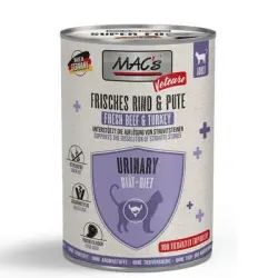 MAC's CAT Vetcare Urinary 6 x 400 g - Vacuno fresco y pavo