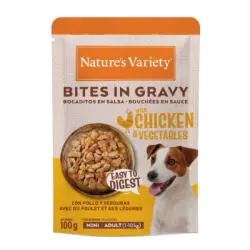 Nature's Variety Bocaditos Pollo Sobre en Salsa para perros adultos mini - 100 gr