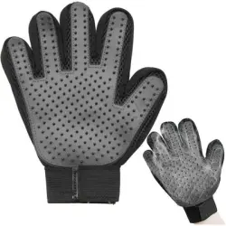 Pawffee Guante reutilizable negro para el cuidado de perros gatos, diestros - 1 pieza