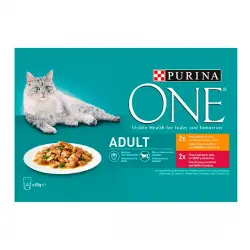 Purina One Adult Sobre en salsa para gatos - Pack 4