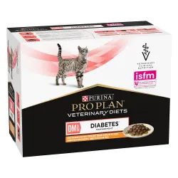 Purina Pro Plan Feline DM ST/OX Diabetes Management Veterinary Diets con pollo - 10 x 85 g