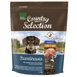 Real Nature Country Selection Scandinavia Mini Pienso para Perros Pequeños con Salmón, 1 Kg