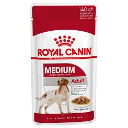 Royal Canin Size comida húmeda en salsa para perros: ¡20 % de descuento! - Medium Adult (10 x 140 g)