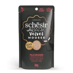 Schesir After Dark Velvet Mousse 12 x 80 g - Pollo con vacuno