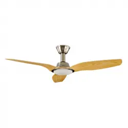 Sulion Sonet Ventilador de Techo con Luz y Mando 26W Níquel/Madera