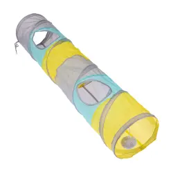 TIAKI Cohete túnel para gatos - 120 x 25 cm (L x Diám)