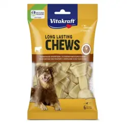 Vitakraft 6 Huesos Prensados Anudados Snack para Perros Medianos, 6 x 10 cm
