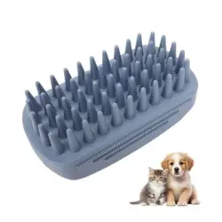 ZooVenture Cepillo de goma para baño y masaje para perros y gatos - B