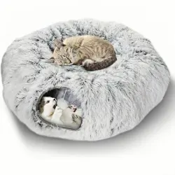 ZooVenture Túnel de felpa multifuncional con cesta para gatos - 1 pieza