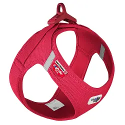 Arnés Curli Vest Clasp Air-Mesh rojo para perros - Talla M: 43,4 - 49 cm de pecho
