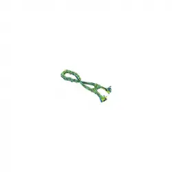 Buster Colour cuerda elastica con asa y doble nudo, Color Verde