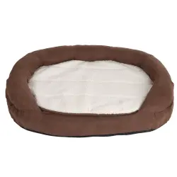 Cama ortopédica Memory ovalada para perros - Grande (marrón)