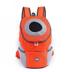 FurryFusion Mochila transportadora de viaje para gatos - color naranja