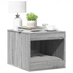 Mueble Arenero Para Gatos Madera Gris Sonoma 47x59x42 Cm