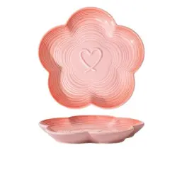 UAMLY Comedero para comida enlatada de gato, cuenco de boca poco profunda - rosa