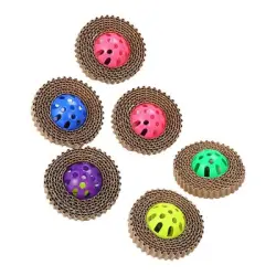 UAMLY Rascador para gatos de cartón corrugado con campana - 6 piezas