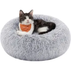 ZooVenture Cesta para gatos suave y cálida de 80 cm de diámetro, lavable - Talla: XL (Ø80cm)