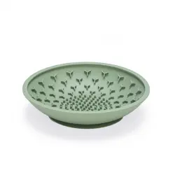 Alfombrilla para lamer beeztees de silicona - verde: 19 x 19 x 4,5 cm (L x An x Al)