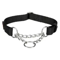 Collar antitirones negro para perros Trixie Premium - Tamaño S–M: 30–40 cm, 15 mm de ancho