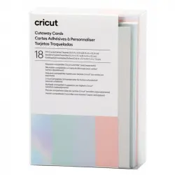 Cricut R10 Tarjetas Recortables Colección Pastel 18 Unidades
