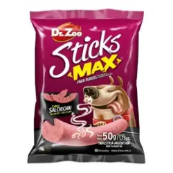 Dr.Zoo Sticks Max Snack para Perros Sabor Salchicha, 1 x 50 gr