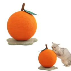 FurryFusion Pelota rascadora naranja para gatos - Artículo 1