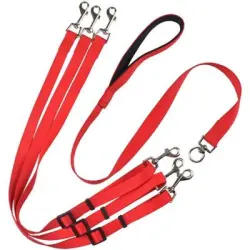 HausPets Correa perros 3 vías: antienredos, acoplador, ajustable 1-3 perros - Artículo 1