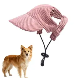 HausPets Gorra béisbol ajustable perro protección solar, rosa, talla - 1 artículo