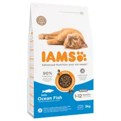 IAMS for Vitality Kitten con pescado de mar  - 3 kg