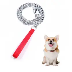 IntiMeg Correa de cadena para perros de 120 cm - Rojo