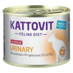 Kattovit Urinary 185 g comida húmeda para gatos - 6 x 185 g Ternera