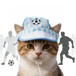 MCBOSON gorro deportivo para mascotas con temática de la Copa del Mundo - S