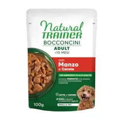 Natural Trainer Bocconcini Adult Small & Toy bocaditos en salsa - 100 g vacuno