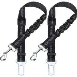 Pawffee 2 cinturones de seguridad ajustables con mosquetón para perros - 1 pieza