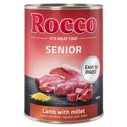Rocco Senior 6 x 400 g - Cordero y mijo