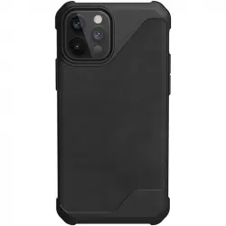 UAG Metropolis LT LTHR ARMR BLACK Funda Negra para iPhone 12/12 Pro