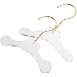 UAMLY Perchas acrílicas para ropa de mascotas - 4 piezas
