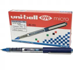 Uni-Ball Eye Micro UB-150 Caja 12 Bolígrafos de Tinta Pigmentada Azul