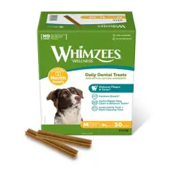 Whimzees by Wellness Monthly Stix Box - tamaño M: para perros medianos (900 g, 30 unidades)
