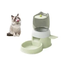 ZooVenture Dispensador automático de comida para gatos y perros - Verde